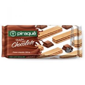 BISCOITO WAFFER CHOCO 160G PIRAQUE           