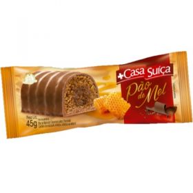 PAO DE MEL COBER CHOCO 45G CASA SUICA        