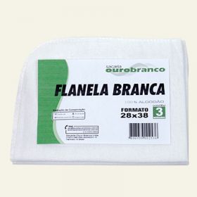 FLANELA ALGODAO 28X38CM BCO C/03             