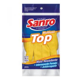 LUVA AMARELA DE PROTECAO TOP PEQ PAR         