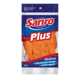 LUVA LARANJA DE PROTECAO PLUS MD (PAR)       