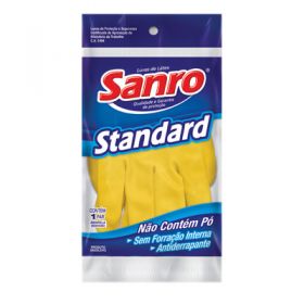 LUVA AMARELA DE PROT STANDART MED PAR        