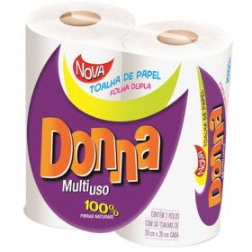 PAPEL TOALHA COZINHA FL DP 2 RL DONNA        