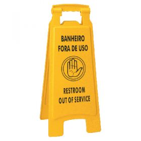 PLACA BANH FORA DE USO (PORTING) PL2002      