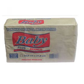 PAPEL TOALHA BABY 2D BC 22,5X21CM C/1000     