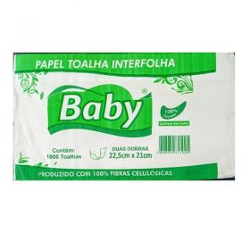 PAPEL TOALHA BABY 2D 22,5X21CM C/1000        