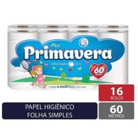 PAPEL HIG 60M FL SIMPLES PRIMAVERAC/16RL     
