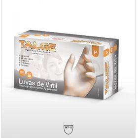 LUVA VINIL TRANS M S/AMIDO C/100 TALGE       