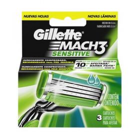CARGA GILLETTE MACH3 SENSITIVE 2UN           