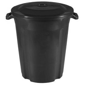 LIXEIRA RECYCLE PRETO 97 LITROS              