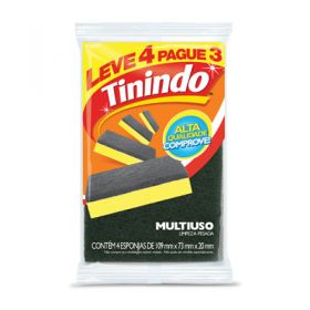 ESPONJA DUPLA FACE L4P3 PT TININDO           