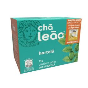 Chá Leão de Hortelã - 15g Caixa com 15 Sachês 