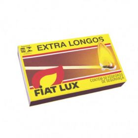 Fosforo Fiat Lux Extra Longo - Com 50 palitos 