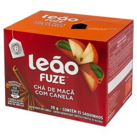 Chá Leão Maçã com Canela - 30g Caixa com 15 Sachês