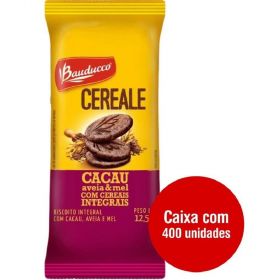 Biscoito Bauducco - Cereale cacau, aveia e mel - 12,5g caixa com 400 sachês 