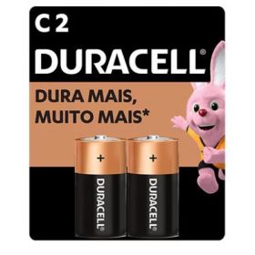 PILHA ALC C MEDIA C/2 DURACELL