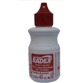 TINTA CARIMBO VERM 40ML RADEX