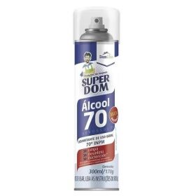 ALCOOL AEROSOL 70º 300ML SUPER DOM